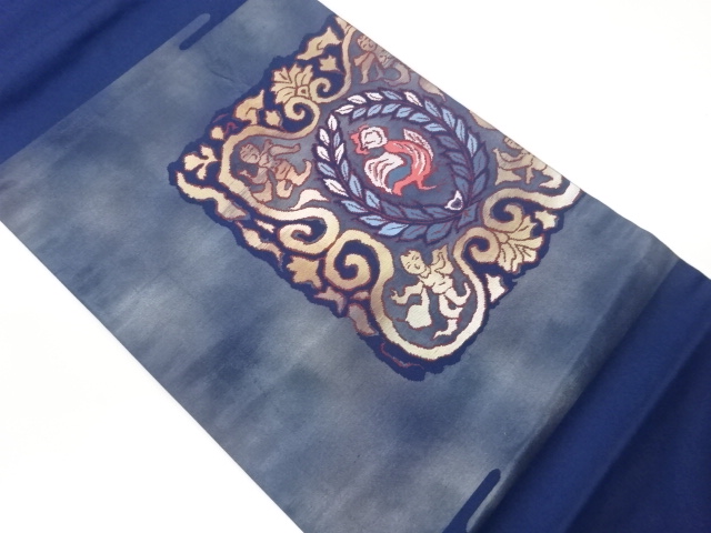 JAPANESE NAGOYA OBI / WOVEN ARABESQUE